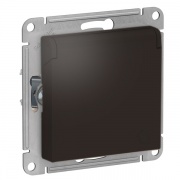 Розетка с заземл со шторк с крышкой 16А IP20 SE AtlasDesign, мокко