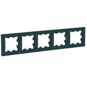 Рамка SE AtlasDesign 5 поста универсальная, изумруд