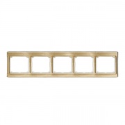 Рамка для горизонтальной установки 5-ая Jung SL500 Золотая бронза