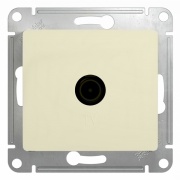 TV розетка проходная 4DB механизм SE Glossa, бежевый