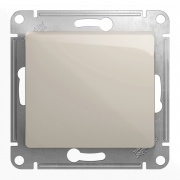 Одноклавишный переключатель 10A механизм SE Glossa, молочный