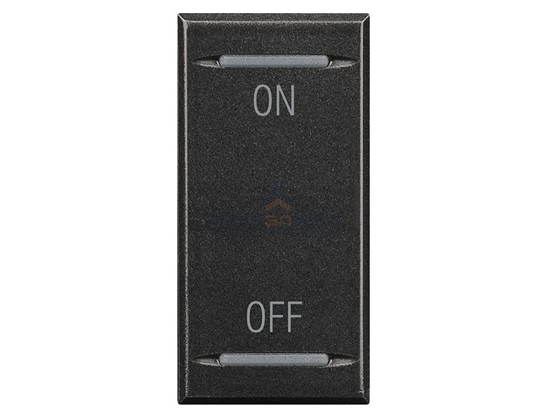 Axolute Клавиши с символами для системы автоматизации для 2 функций - 1 модуль, ON-OFF, цвет антраци