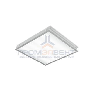 Светодиодный светильник "ВАРТОН"для гипсокартонных потолков 570*570*65мм 54 ВТ 6500К с функцией аварийного освещения