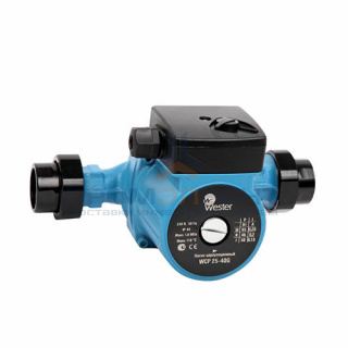 Насос циркуляционный Wester WCP 25-40G - 0,065 кВт (однофазный, Hmax 4 м, Qmax 41 л/мин, 130 мм)