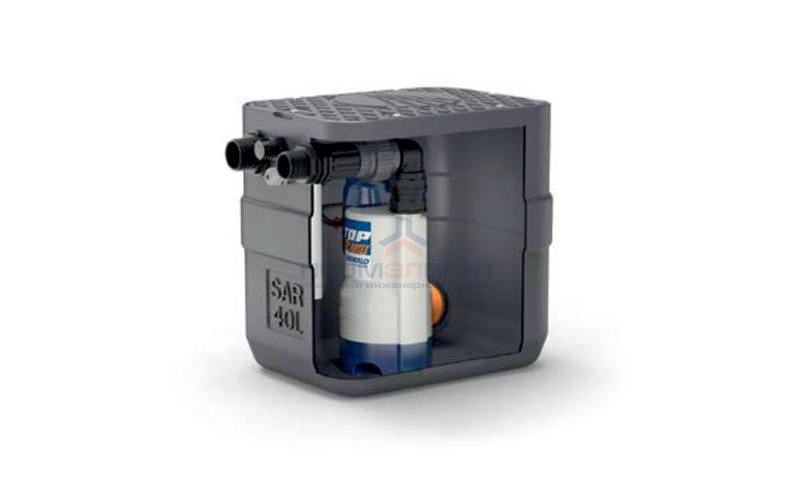 Установка канализационная Pedrollo SAR 40-TOP 2 - 0,37 кВт (Qmax 220 л/мин, Hmax 8 м, кабель 5 м)