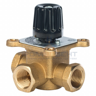 Клапан смесительный трехходовой STOUT - 1/2" (ВР, PN10, Tmax 110°C, KVS 2.5)