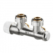 Узел запорно-присоеденительный Oventrop Multiblock T - 3/4"НР (угловой, для двухтрубных систем)