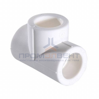 Тройник VALTEC VTp.731 - 25 (для полипропиленовых труб под пайку, цвет белый)