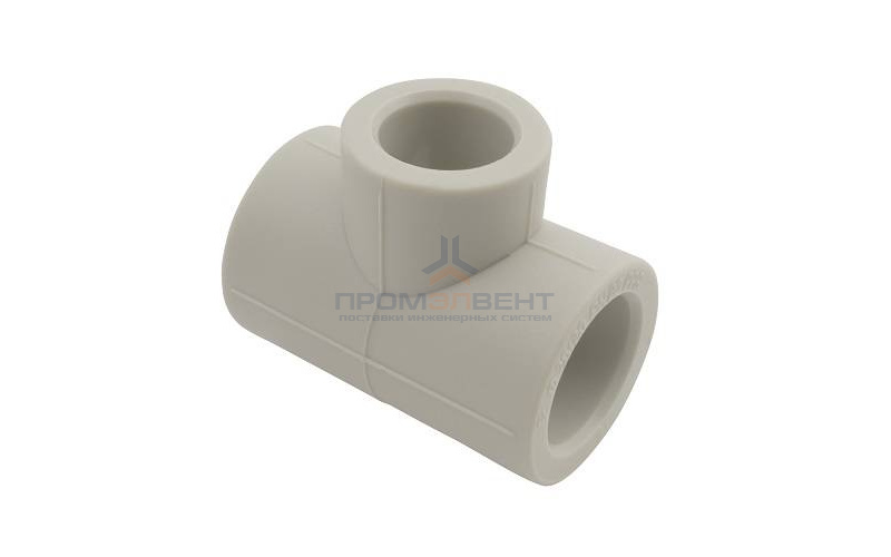 Тройник переходной FV-Plast - 25 × 20 × 20 (для полипропиленовых труб под пайку, цвет серый)