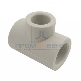 Тройник переходной FV-Plast - 40 × 25 × 40 (для полипропиленовых труб под пайку, цвет серый)