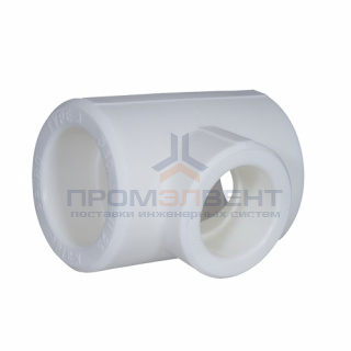 Тройник переходной KALDE - 40 x 32 x 40 (для полипропиленовых труб под пайку, цвет белый)