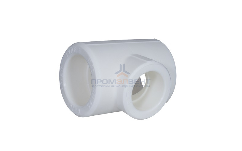 Тройник переходной KALDE - 75 x 50 x 75 (для полипропиленовых труб под пайку, цвет белый)