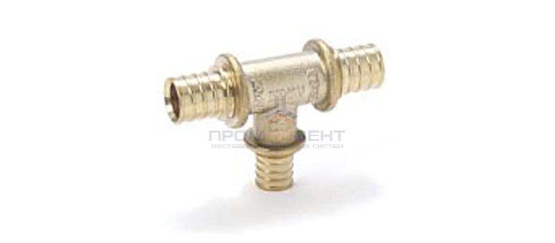 Тройник переходной REHAU - 25 x 10 x 25 (латунь, для труб из сшитого полиэтилена RAUTHERM S)