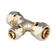 Тройник переходной STOUT - 32 x 26 x 32 (винтовой, для металлопластиковых труб)