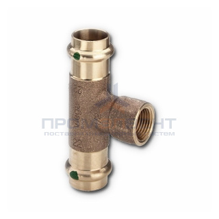 Тройник с переходом на внутреннюю резьбу Viega G3 Sanpress 2217.2 - 42 x 1/2"