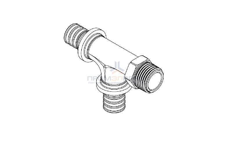 Тройник с переходом на наружную резьбу REHAU RX - 20 x 1/2