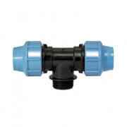 Тройник с переходом на наружную резьбу UNIDELTA 1010 - 32 x 1/2" (винтовой, для труб ПНД)