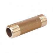 Удлинитель резьбовой STOUT - 1"1/4 длина 180 мм (НР/НР, латунь без покрытия)