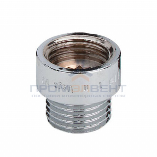 Удлинитель резьбовой Viega 3526 - 1/2" длина 40 мм (ВР/НР, бронза хромированная)