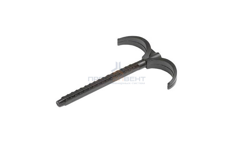 Дюбель крюковой двойной универсальный STOUT - длина 80 мм. (для напольной фиксации труб D16-25 мм)