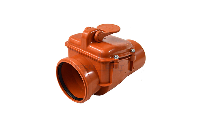 Клапан обратный для наружной канализации AQUER НПВХ - 110