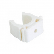 Клипса для труб KALDE - 40 (для полипропиленовых труб, цвет белый)