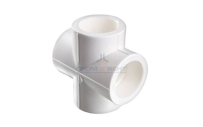 Крестовина VALTEC VTp.741 - 20 (для полипропиленовых труб под пайку, цвет белый)