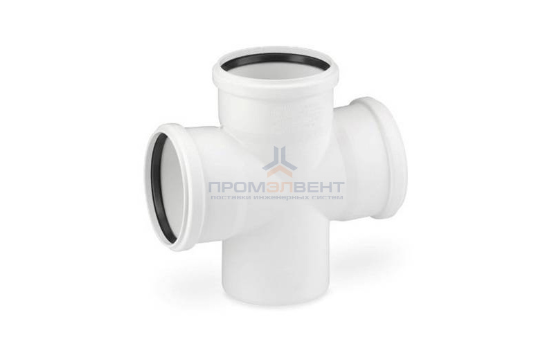 Крестовина одноплоскостная 87° REHAU RAUPIANO PLUS - 90 (для системы внутренней канализации)