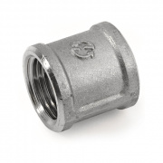Муфта латунная резьбовая STOUT - 1"1/2 (никелированная)