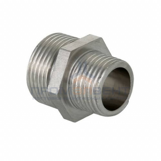 Ниппель редукционный VALTEC VTi.580 - 3/4" x 1/2" (резьбовой, для труб из нержавеющей стали)
