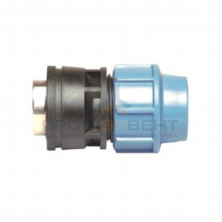 Переход на внутреннюю резьбу UNIDELTA 1036 - 40 x 1"1/4 (винтовой, для труб ПНД, резьба латунная)