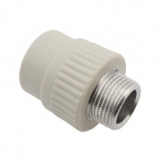 Переход на наружную резьбу FV-Plast - 32 x 1" (для полипропиленовых труб, цвет серый)