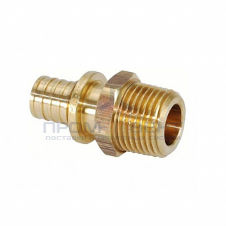Переход на наружную резьбу REHAU RX - 25 x 1" (бронза, для труб из сшитого полиэтилена RAUTITAN)