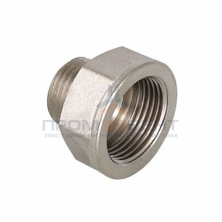 Переход с внутренней резьбы на наружную VALTEC VTr.592 - 1"1/2 х 1" (латунь никелированная)