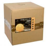 18-001 Светильник декоративный, настольный, "Салют" большой, керамический, Е14 25Вт, 220В, размер: 25.5*25.5*24 см.