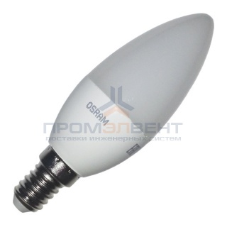 Лампа светодиодная свеча Osram LED CLAS B FR 40 5,4W/827 240° 470lm 220V E14