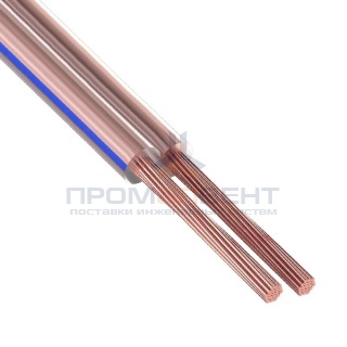 Кабель акустический 2х0,5 Rexant BLUELINE прозрачный