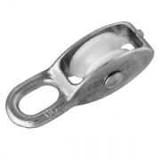 Блок для троса одинарный 30мм нейлоновый шкив (трос 8мм) оцинкованный