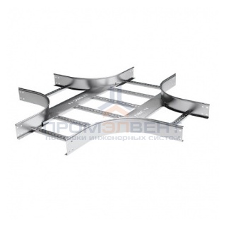 Х-ответвитель 100х600 R300, нержавеющий