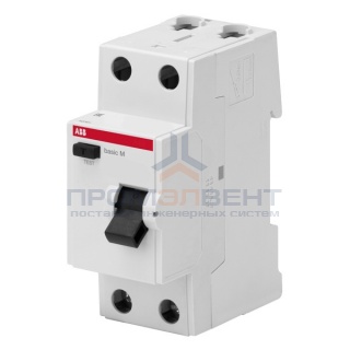 УЗО ABB Basic M 2P 25A 100мA тип AC, BMF42225