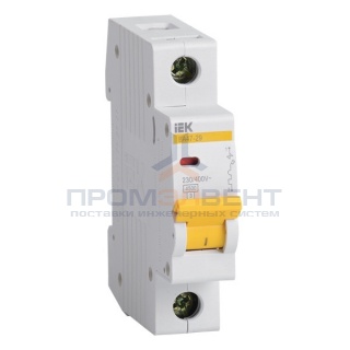 Автоматический выключатель ВА47-29 1Р 40А 4,5кА характеристика В ИЭК (автомат)