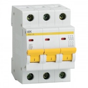 Автоматический выключатель ВА47-29 3Р 50А 4,5кА характеристика В ИЭК (автомат)