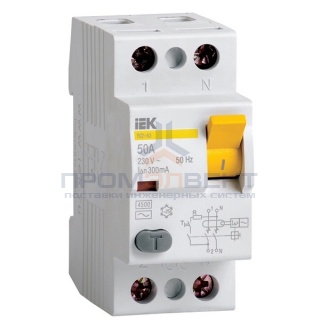 УЗО ВД1-63 2Р 50А 300мА ИЭК