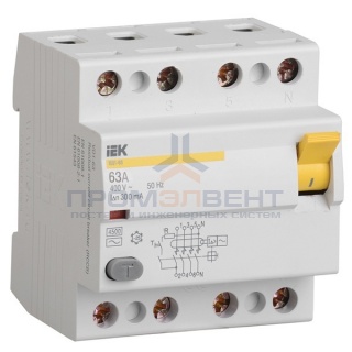 УЗО ВД1-63 4Р 63А 300мА ИЭК