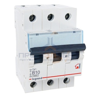 Автоматический выключатель Legrand TX3 B10A 3П 6kA (автомат)