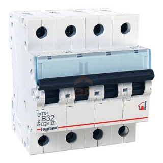 Автоматический выключатель Legrand TX3 B32A 4П 6kA (автомат)