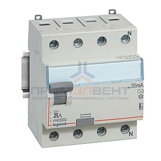 УЗО Legrand DX3 ВДТ 4П 25А 30мА тип A