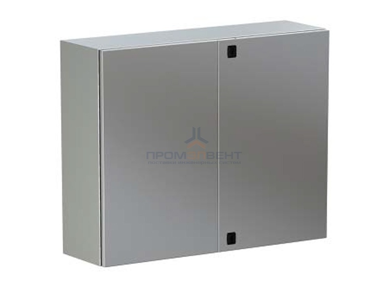 Навесной шкаф CE из нержавеющей стали (AISI 304), двухдверный, 1000 x 1000 x 300мм, с фланцем