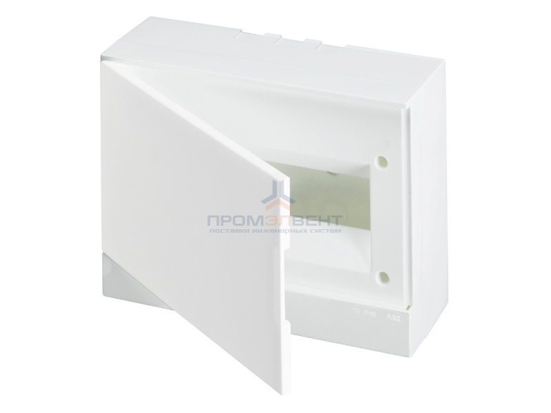 ABB Basic E Бокс настенный 12М белая непрозрачная дверь (с клеммами)